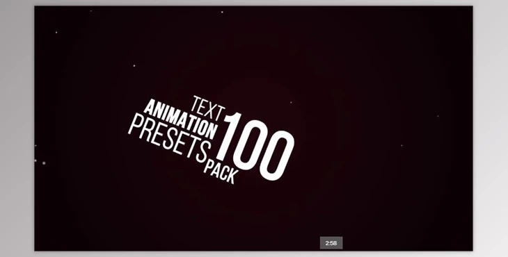 Download 100 Text Animation Pack (Motionarray 99043) - AE Project