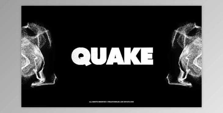 Download Quake! The Black Typography (Videohive 23708113) - AE Project