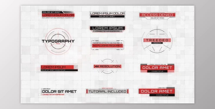 Download Cinematic HUD Titles (Videohive 21586776) - AE Project