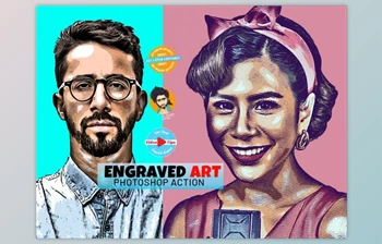 Download Engraved <span class='badge badge-warning'>Art</span> Effect By MRI STUDIO