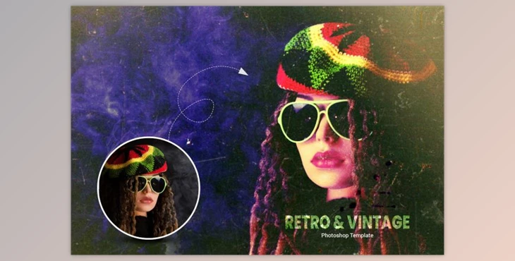 Download Retro and Vintage Photo Effect By liptouse (PSD)