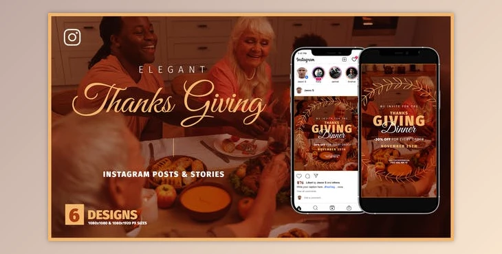 Download Thanksgiving Day Instagram Promo B136 (Videohive 33828214) - AE Project