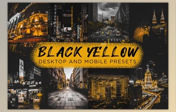 Download 6 Black Yellow Lightroom <span class='badge badge-warning'>Presets</span> By CVR <span class='badge badge-warning'>Presets</span> (Mob, Desk)