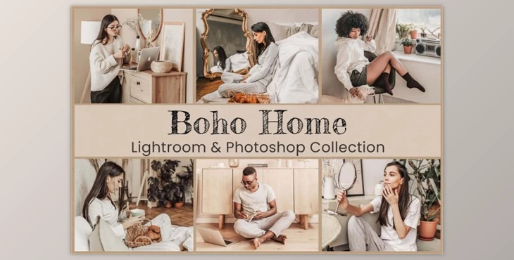 Download Boho Home Lightroom Photoshop LUTs By EpicoMedia (Mob, Desk)