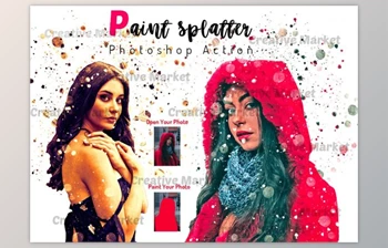 Download Paint <span class='badge badge-warning'>Splatter</span> Photoshop Action By Studio Retouch