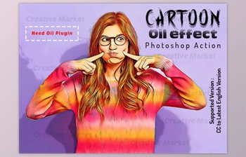 Download Cartoon Oil Effect PS Action By Studio <span class='badge badge-warning'>Retouch</span>
