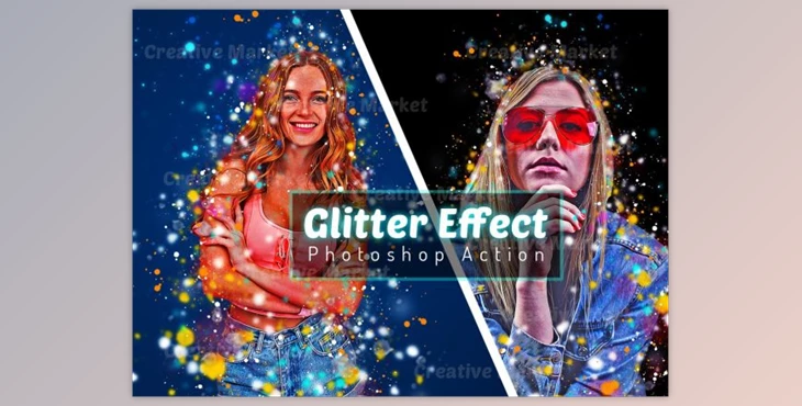 Download Glitter Effect Photoshop Action By Studio Retouch