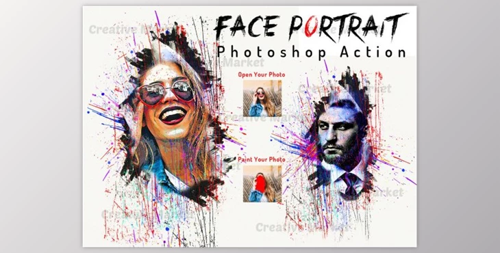 Download Face Portrait Photoshop Action By Studio Retouch