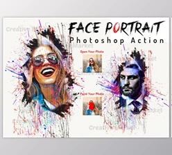 Download Face Portrait Photoshop Action By Studio Retouch
