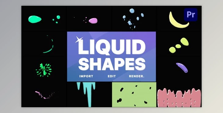 Download Liquid Shapes | Premiere Pro MOGRT (Videohive 33758204)