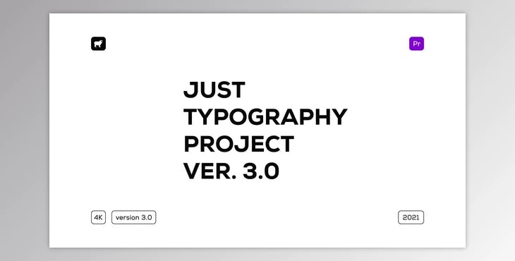 Download Just Typography 3.0 - for Premiere Pro | Essential Graphics (Videohive 33757176) - PR Project