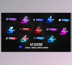 Download Glow Social Lower Thirds (Videohive 33745102)