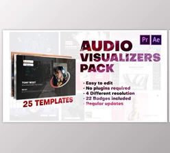 Download Audio Visualizers Pack for Premiere Pro (Videohive 29193552)