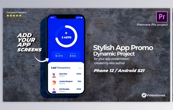 Download Stylish Mobile App <span class='badge badge-warning'>Promo</span> - App Demonstration Video - <span class='badge badge-warning'>3d</span> Mobile Mockup Premiere Pro (Videohive 33672763)