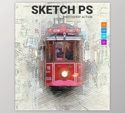 Download Sketch ps Photoshop Action By denis154 (ABR, ATN)