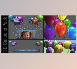 Download 3D Balloon Pack (Videohive 2887474) - AE Project