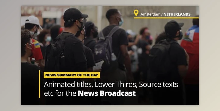 Download News Titles - Animated Titles and Lower Thirds for Broadcast News (Videohive 33785533) - AE Project