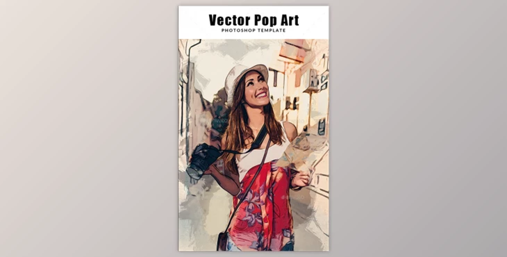 Download Vector Pop Art Photoshop Template By idle_idea (PSD)