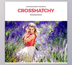 Download Crosshatchy Photoshop Action By SetsunaSensei