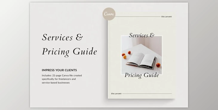 Download Services & Pricing Guide | Canva By Ralony