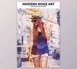 Download Modern Noise Art Photoshop Action By PSDSquare (ABR, PAT, ATN)