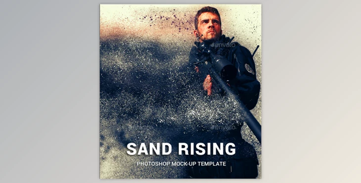 Download Sand Dispersion Photoshop Template Mock-Ups 20751370 (PSD)