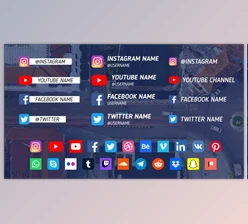 Download 110 Social Media Lower Thirds (Videohive 33870112) - AE Project