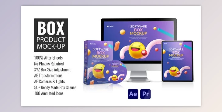 Download Box Product Mock-up (Videohive 33176397) - AE Project