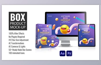 Download Box Product Mock-up <span class='badge badge-warning'>V2</span> (Videohive 33176397) - AE Project