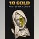 Download 10 Gold Effect Photoshop Action 20460997