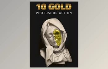 Download 10 <span class='badge badge-warning'>Gold</span> Effect Photoshop Action 20460997