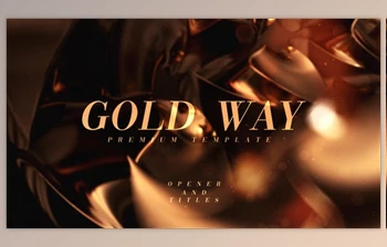 Download <span class='badge badge-warning'>Gold</span> Way (Videohive 33907333) - AE Project