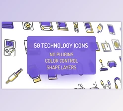 Download Technology Icons (Videohive 20376029) - AE Project