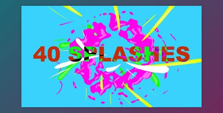 Download 40 Animated Splashes (Videohive 33913094) - AE Project