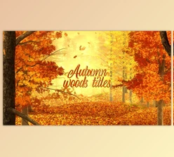 Download Autumn Woods Titles (Videohive 33925235) - AE Project
