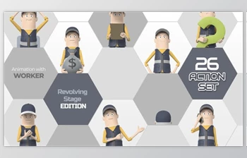 Download 26 Action <span class='badge badge-warning'>Set</span> Worker (Videohive 33966239) - AE Project