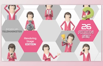Download 26 Action <span class='badge badge-warning'>Set</span> Telemarketer (Videohive 33966263) - AE Project