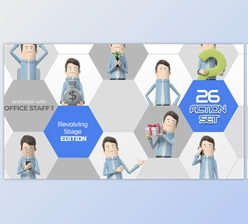 Download 26 Action Set Office Staff 1 (Videohive 33966234) - AE Project