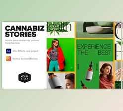 Download Vertical Cannabiz Hemp Product Business Stories (Videohive 33961101) - AE Project