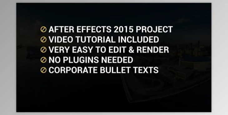 Download Creative Corporate Bullet Texts (Motionarray 992353) - AE Project