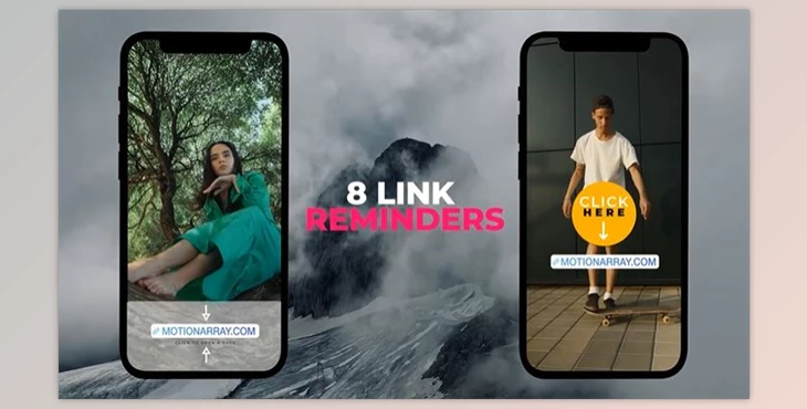 Download Instagram Link Sticker Reminders (Motionarray 1033007) - PR Project