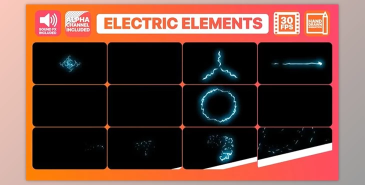 Download Cartoon Electricity And Titles (Motionarray 282500) - AE Project