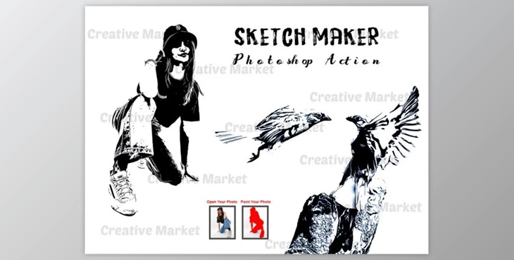 Download Sketch Maker Photoshop Action 6516725
