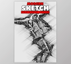 Download Modern Sketch Photoshop Action 20448323