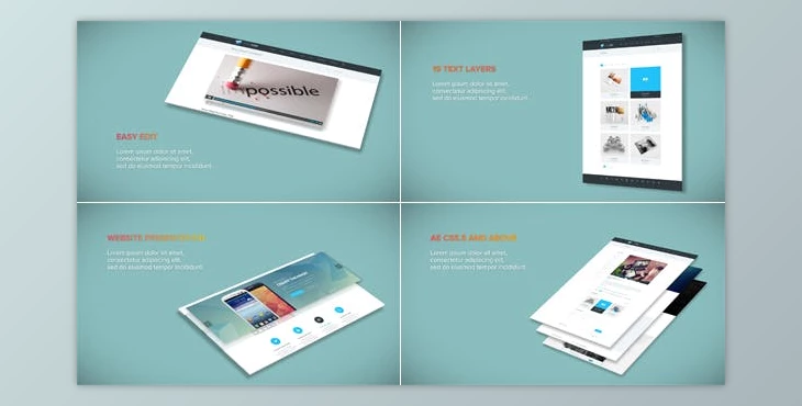 Download Simple Website Presentation (Videohive 18542552) - AE Project