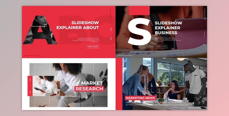 Download Text Explainer Slideshow Opener (Videohive 33949512) - AE Project