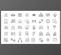 Download Database & Security Line Icons (Videohive 33970713) - AE Project