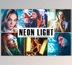 Download Neon Light Pro Lightroom Presets CreativeMarket 4041707