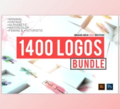 Download 1400 Logos Mega Bundle Pack – CreativeMarket 1312306 (DOC)