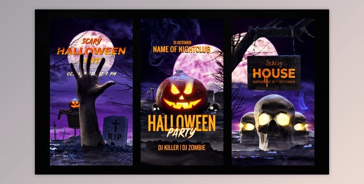 Download Cinematic Halloween Instagram Stories (Videohive 33871673) - AE Project